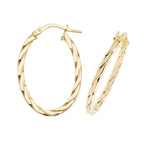 Clustdlysau Aur Melyn 9ct