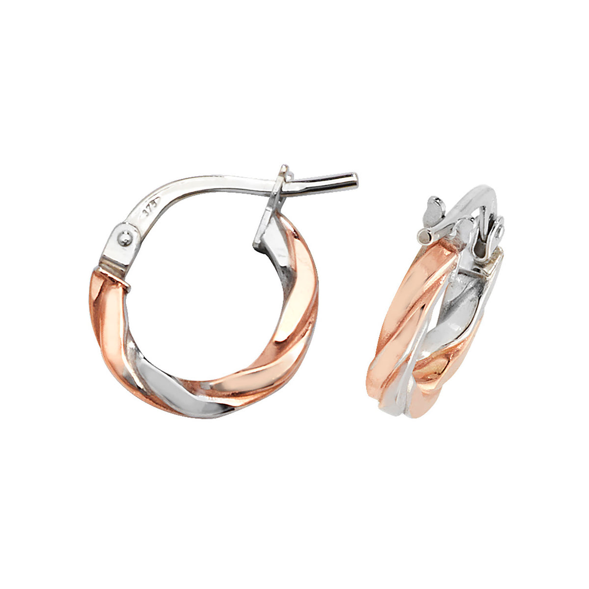 Clustdlysau Aur Melyn 9ct 8mm