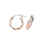 Clustdlysau Aur Melyn 9ct 10mm