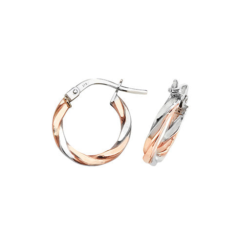 Clustdlysau Aur Melyn 9ct 10mm