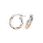 Clustdlysau Aur Melyn 9ct 10mm