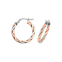 Clustdlysau Aur Melyn 9ct 15mm