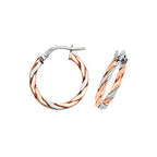 Clustdlysau Aur Melyn 9ct 15mm