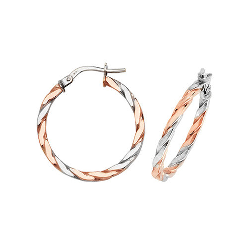 Clustdlysau Aur Melyn 9ct 20mm
