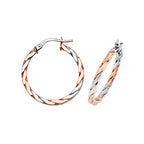 Clustdlysau Aur Melyn 9ct 20mm