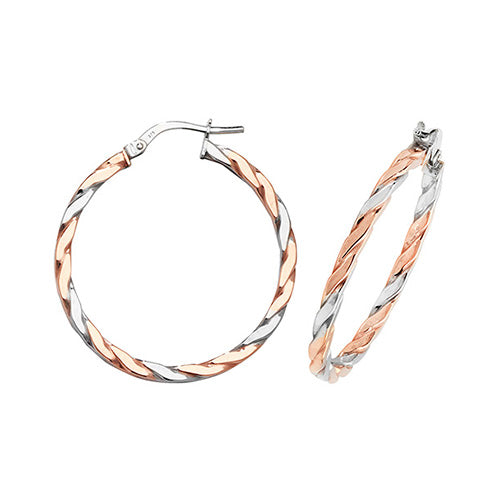 Clustdlysau Aur Melyn 9ct 25mm