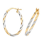 Clustdlysau Aur Melyn 9ct