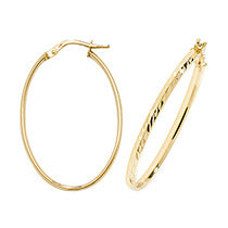Clustdlysau Aur Melyn 9ct
