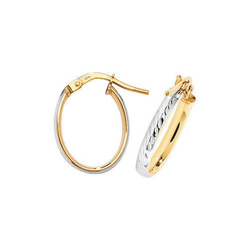 Clustdlysau Aur Melyn 9ct