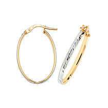 Clustdlysau Aur Melyn 9ct