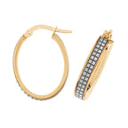 Clustdlysau Aur Melyn 9ct