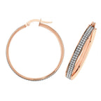 9ct Rose Gold Earrings 25mm