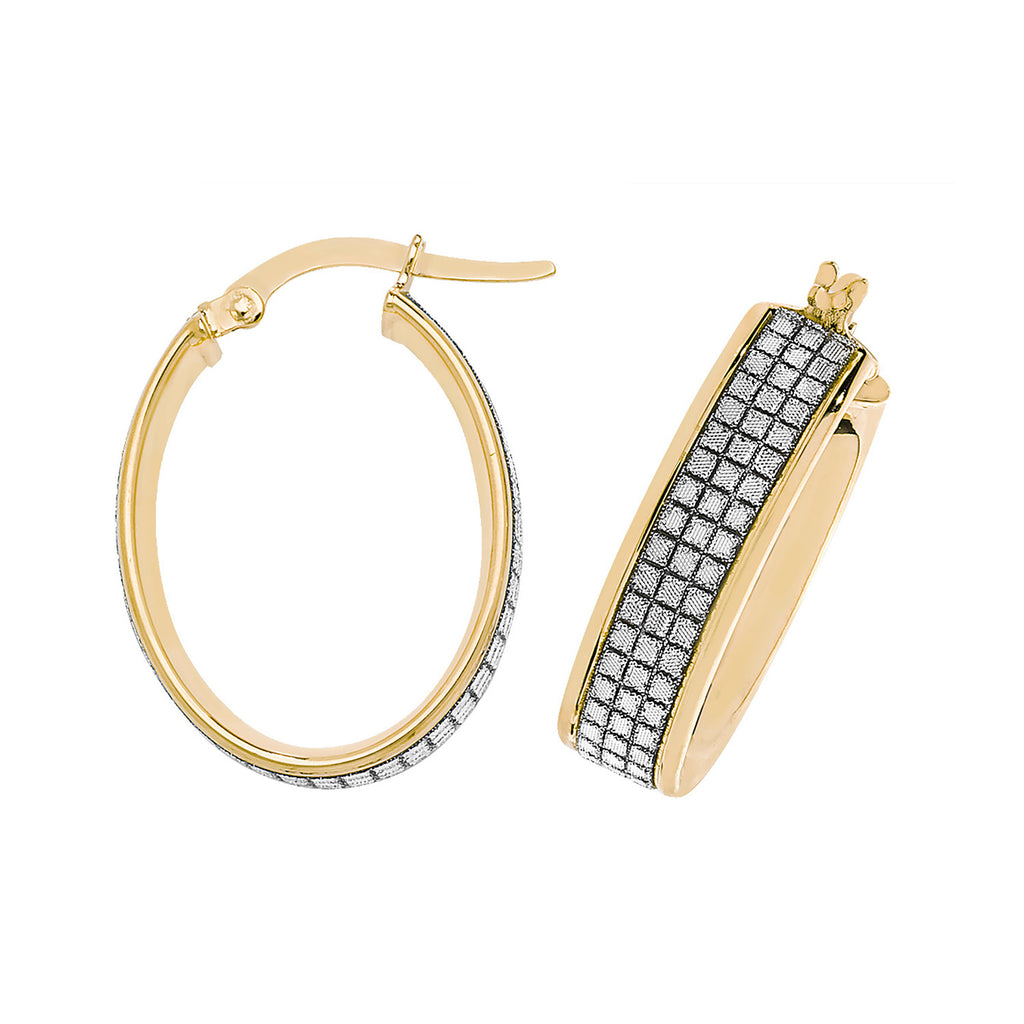 Clustdlysau Aur Melyn 9ct