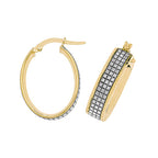 Clustdlysau Aur Melyn 9ct