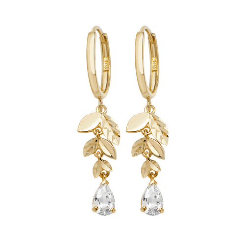 Clustdlysau Aur Melyn 9ct