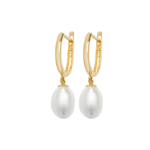 Clustdlysau Aur Melyn 9ct