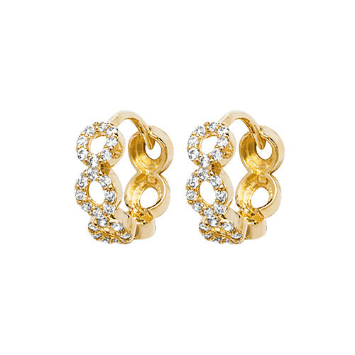 Clustdlysau Aur Melyn 9ct