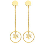 Clustdlysau Aur Melyn 9ct