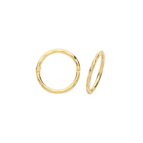 Clustdlysau Aur Melyn 9ct
