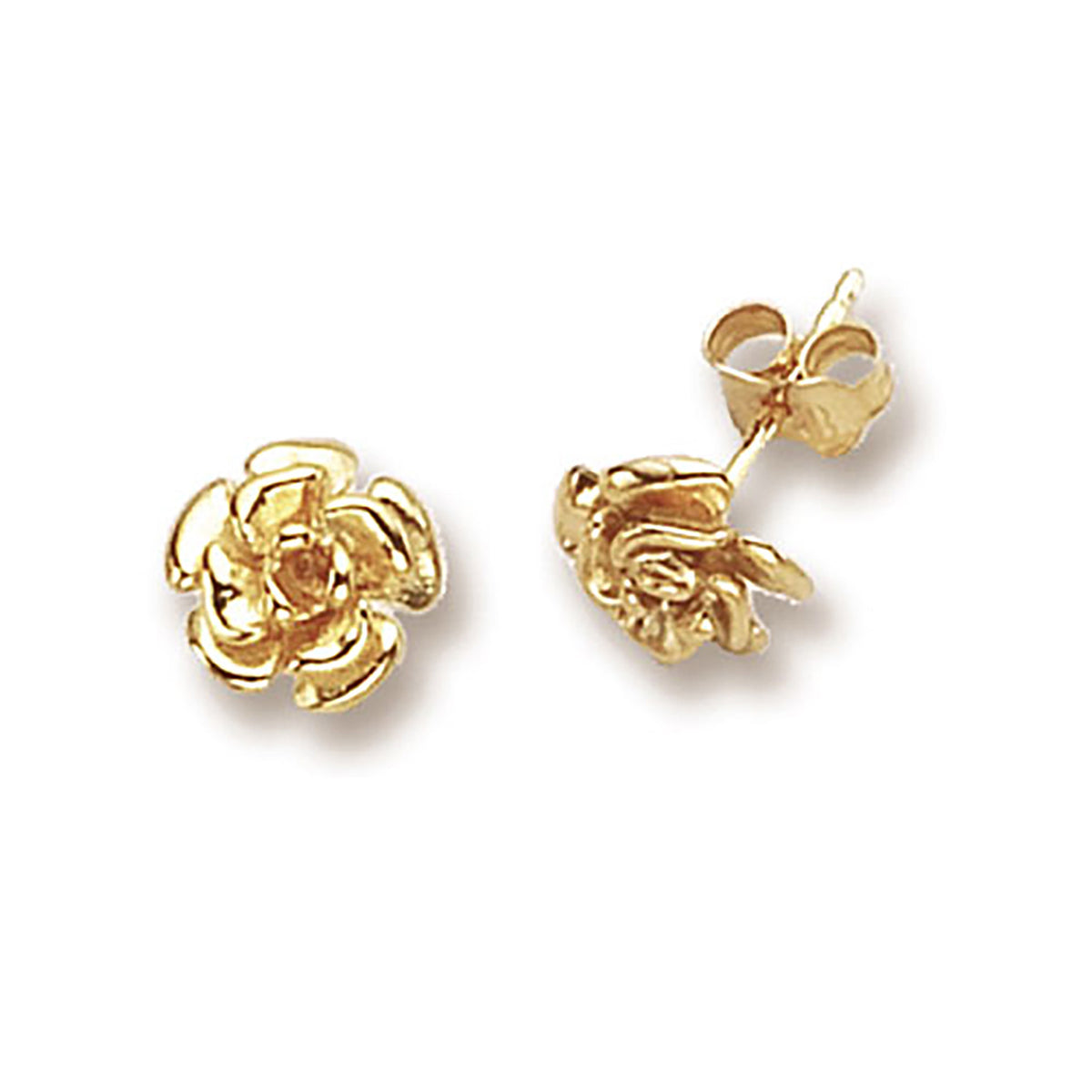 Clustdlysau Aur Melyn 9ct