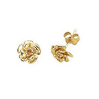 Clustdlysau Aur Melyn 9ct