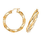 Clustdlysau Aur Melyn 9ct