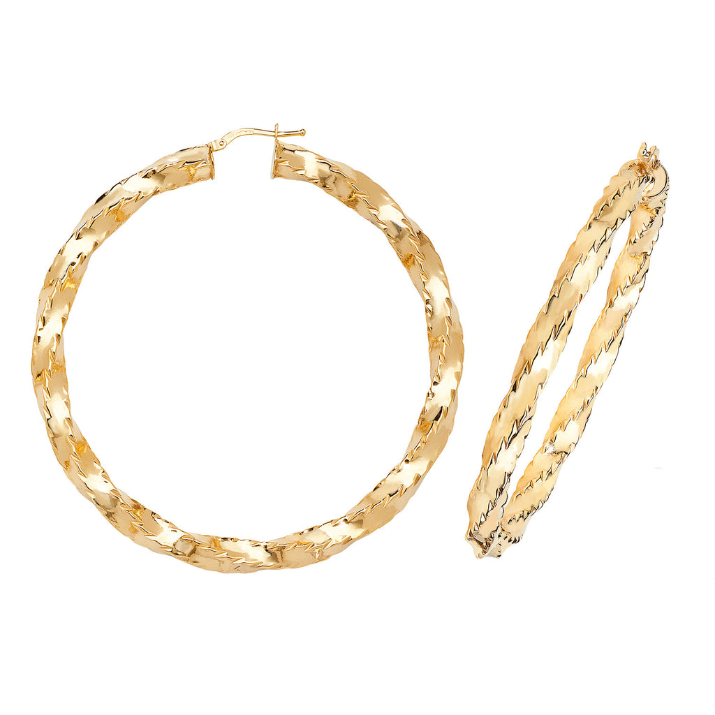 Clustdlysau Aur Melyn 9ct