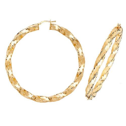 Clustdlysau Aur Melyn 9ct
