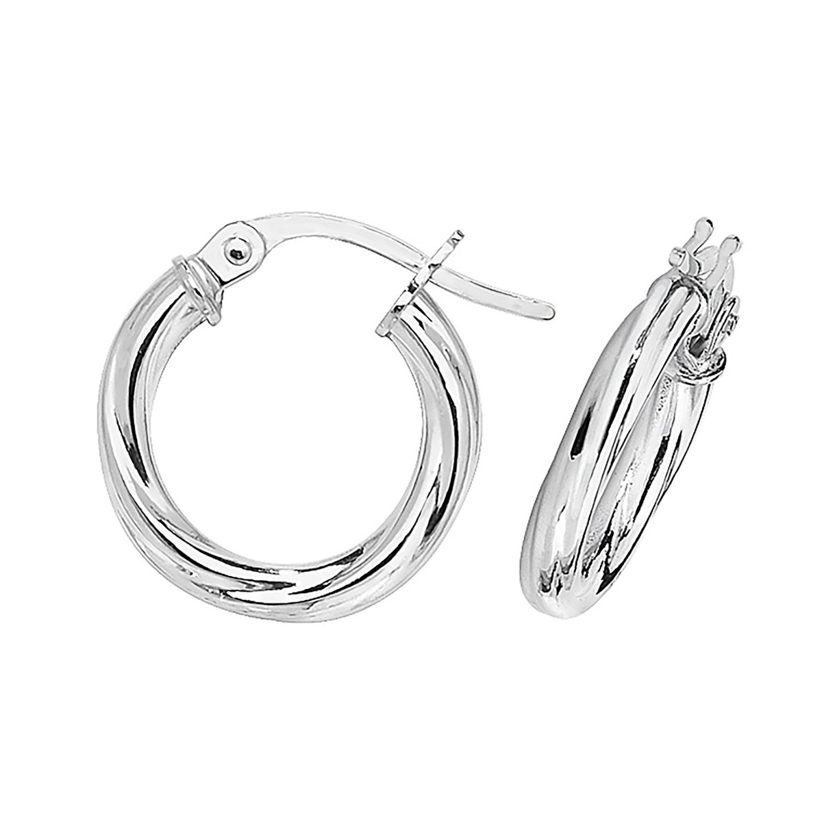 9ct White Gold Earrings