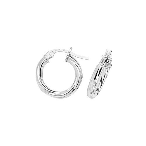 9ct White Gold Earrings