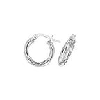 9ct White Gold Earrings