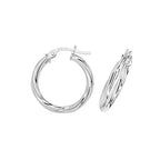 9ct White Gold Earrings