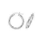 9ct White Gold Earrings