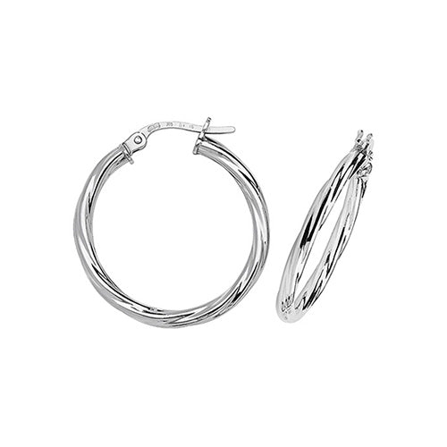 9ct White Gold Earrings