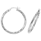 9ct White Gold Earrings
