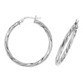 9ct White Gold Earrings