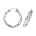 9ct White Gold Earrings