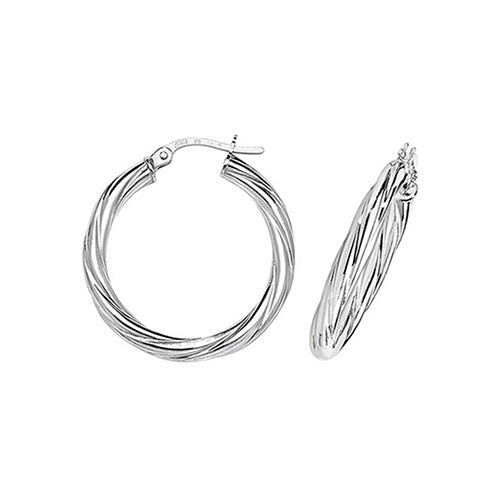 9ct White Gold Earrings
