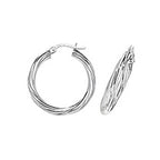 9ct White Gold Earrings
