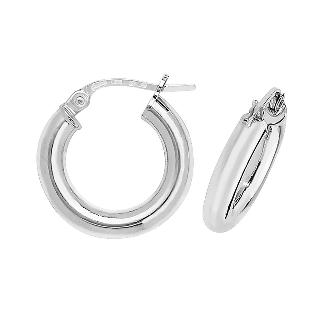 9ct White Gold Earrings