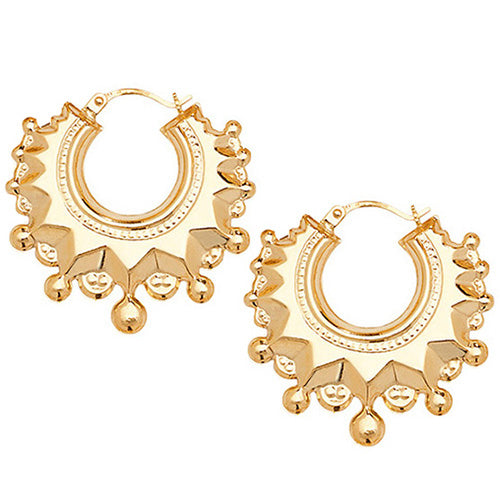 Clustdlysau Aur Melyn 9ct