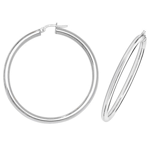 9ct White Gold Earrings