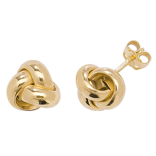 Clustdlysau Aur Melyn 9ct