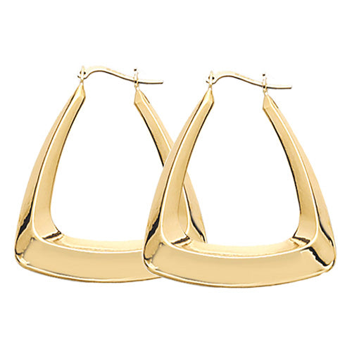 Clustdlysau Aur Melyn 9ct