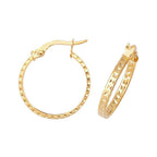 Clustdlysau Aur Melyn 9ct
