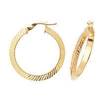 Clustdlysau Aur Melyn 9ct