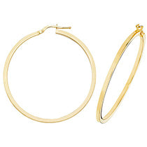 9ct Yellow Gold Earrings 40mm