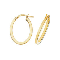 Clustdlysau Aur Melyn 9ct
