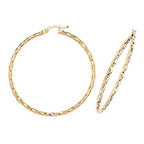 9ct Yellow Gold Earrings 40mm