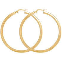 9ct Yellow Gold Earrings 40mm